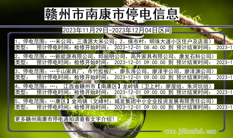 紧急公告：南康城区最新停电信息速览及影响范围提示