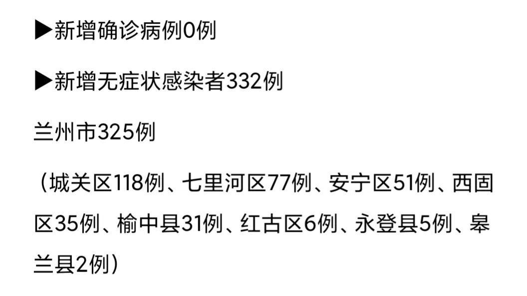 兰州疫情最新动态：疑似病例持续关注中